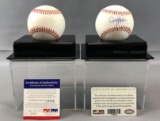 Group of 2 Signed Los Angeles Dodgers Baseballs