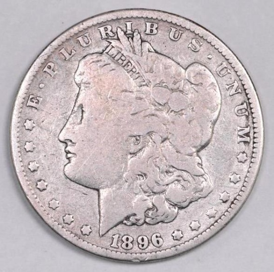 1896 O Morgan Silver Dollar.