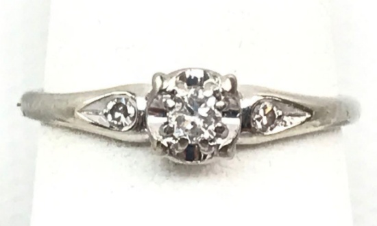 18k White Gold Diamond Ring - Jabel