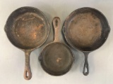 Group of 3: Cast Iron Skillets