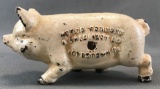 Vintage Cast Iron Norco Foundry Advertising Piggy Bank