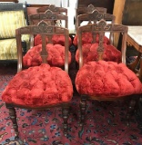 Group of 6 : Antique Wooden Chairs