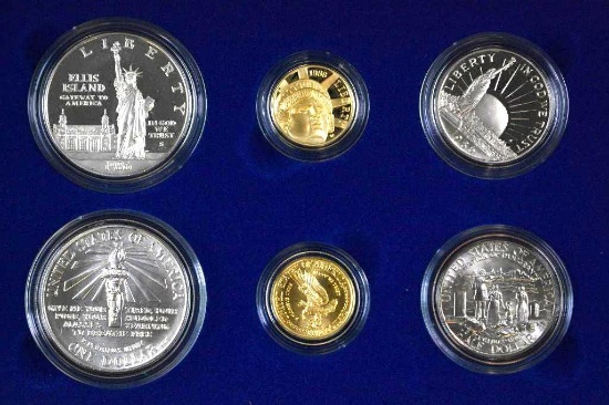 1986 US Statue of Liberty 6-Coin Commemorative Set