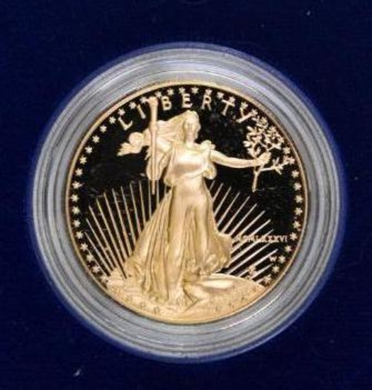 1986 W $50 American Gold Eagle 1oz. Proof.