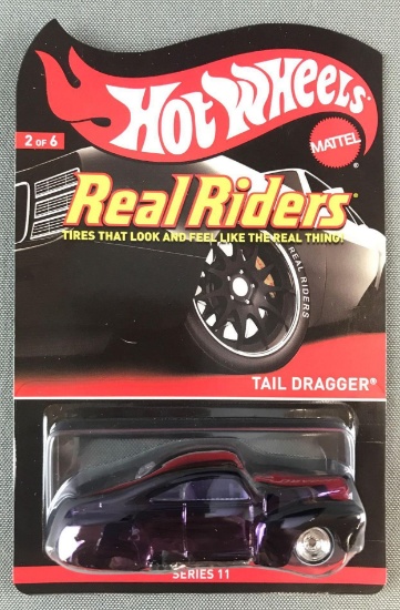 Hot Wheels Real Riders Tail Dragger die-cast vehicle in original packaging