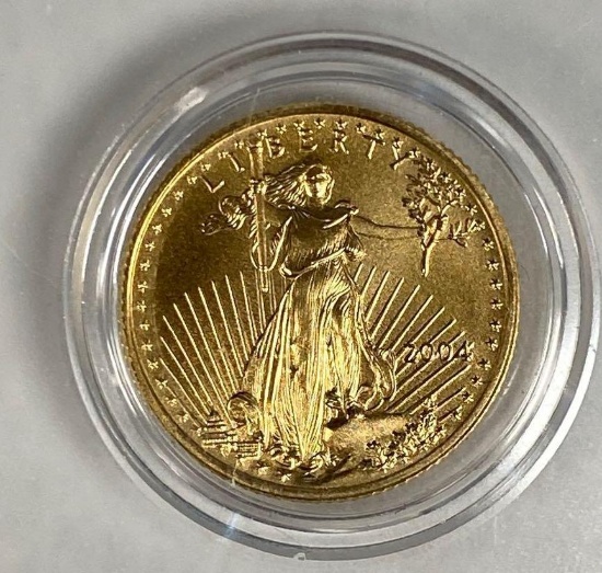 2004 1/10 oz American Gold Eagle .999 fine gold