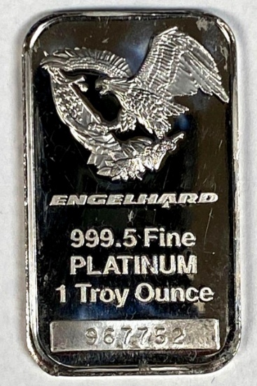 Englehard .9995 Fine Platinum 1 oz Bar