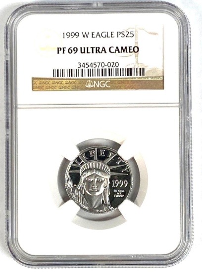 2006 Platinum American Eagle 1/4 oz NGC Proof 69 ultra Cameo