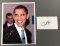 Signed Barack Obama Photograph and Note Card