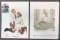 Group of 2 Signed Norman Rockwell Cover Art