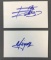 Grouping of Autographs of Mick Jagger & Keith Richards