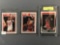 Group of 3 Chicago Bulls Legends Basketball Trading Cards