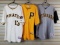 Group of 3 Pittsburgh Pirates jerseys