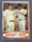 Mickey Mantle/Willie Mays 1962 Topps Baseball Card