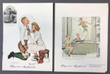 Group of 2 Signed Norman Rockwell Cover Art