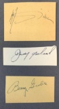 Group of 3 Signatures: Marlene Deitrich, Betty Grable & Judy Garland