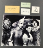 Group of Autographs from Wizard of Oz Cast & Photograph