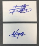 Grouping of Autographs of Mick Jagger & Keith Richards