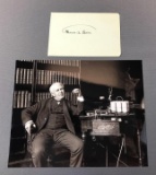 Autograph of Thomas A Edison and Photograph