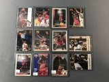 Group of 12 Michael Jordan Baseball & Basketball Trading Cards