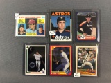 Group of 6 Nolan Ryan Baseball Trading Cards