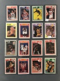 Group of 16 1989 Fleer Basketball Stars Trading Cards