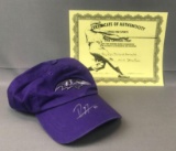Signed Ray Lewis Baltimore Ravins Baseball Cap with COA