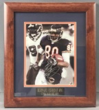 Signed Bernard Berrian Chicago Bears Framed Photo with COA