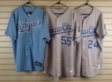 Group of 3 Kansas City Royals jerseys