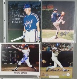 Group of 7 signed New York Mets photographs