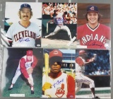 Group of 15 signed Cleveland Indians photographs