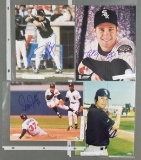 Group of 12 signed Chicago White Sox photographs