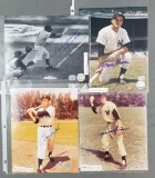 Group of 4 signed New York Yankees photographs
