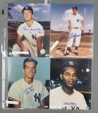 Group of 12 signed New York Yankees photographs