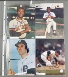 Group of 12 signed Detroit Tigers photographs