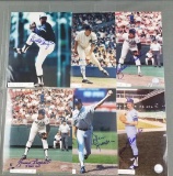 Group of 13 signed MLB photographs
