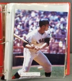 Binder of MLB photographs