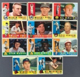 Group of 11 1960 Topps Baseball Cards