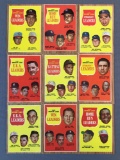 Group of 9 1962 Topps NL/AL Leaders Baseball Cards