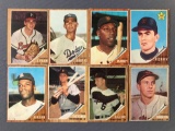 Group of 8 1962 Topps Baseball Cards