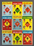 Group of 9 1963 Topps AL/NL Leaders Baseball Cards