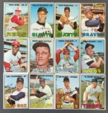 Group of 12 1967 Topps Baseball Cards