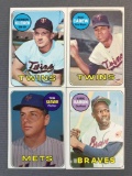 Group of 4 1969 Topps Baseball Cards