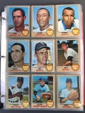 Binder of 1968 Topps Baseball Cards