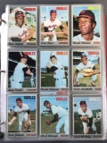 Binder of 1970 Topps Baseball Cards