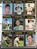 Binder of 1971 Topps Baseball Cards