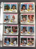 Binder of 1977 Topps Baseball Cards