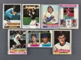 Group of 7 1970s Baseball Cards
