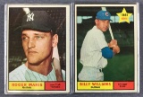 Group of 2 Topps 1961 Baseball Cards