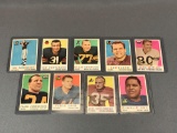 Group of 9 Topps 1959 Football Cards